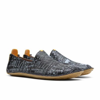 Vivobarefoot Women's Ababa Basquiat Espadrilles Black | Vivobarefoot ANH245769